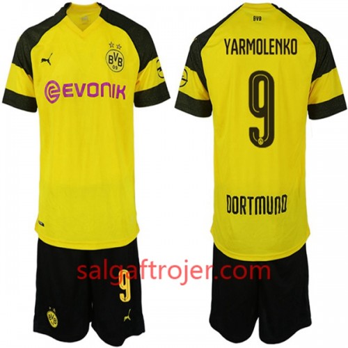 Borussia Dortmund Fodboldtrøjer YARMOLENKO 9 Børn Hjemmebanesæt 2018/19 Kort ærmer Borussia Dortmund Fodboldtrøjer YARMOLENKO 9 Børn Hjemmebanesæt 2018/19 Kort ærmer